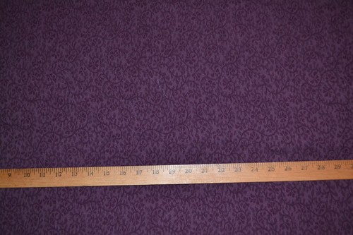 Tessuto per abbigliamento in cotone, motivo a pelliccia viola, leggero elasticizzato, 50" x 6,3 iarde - Foto 5 di 8