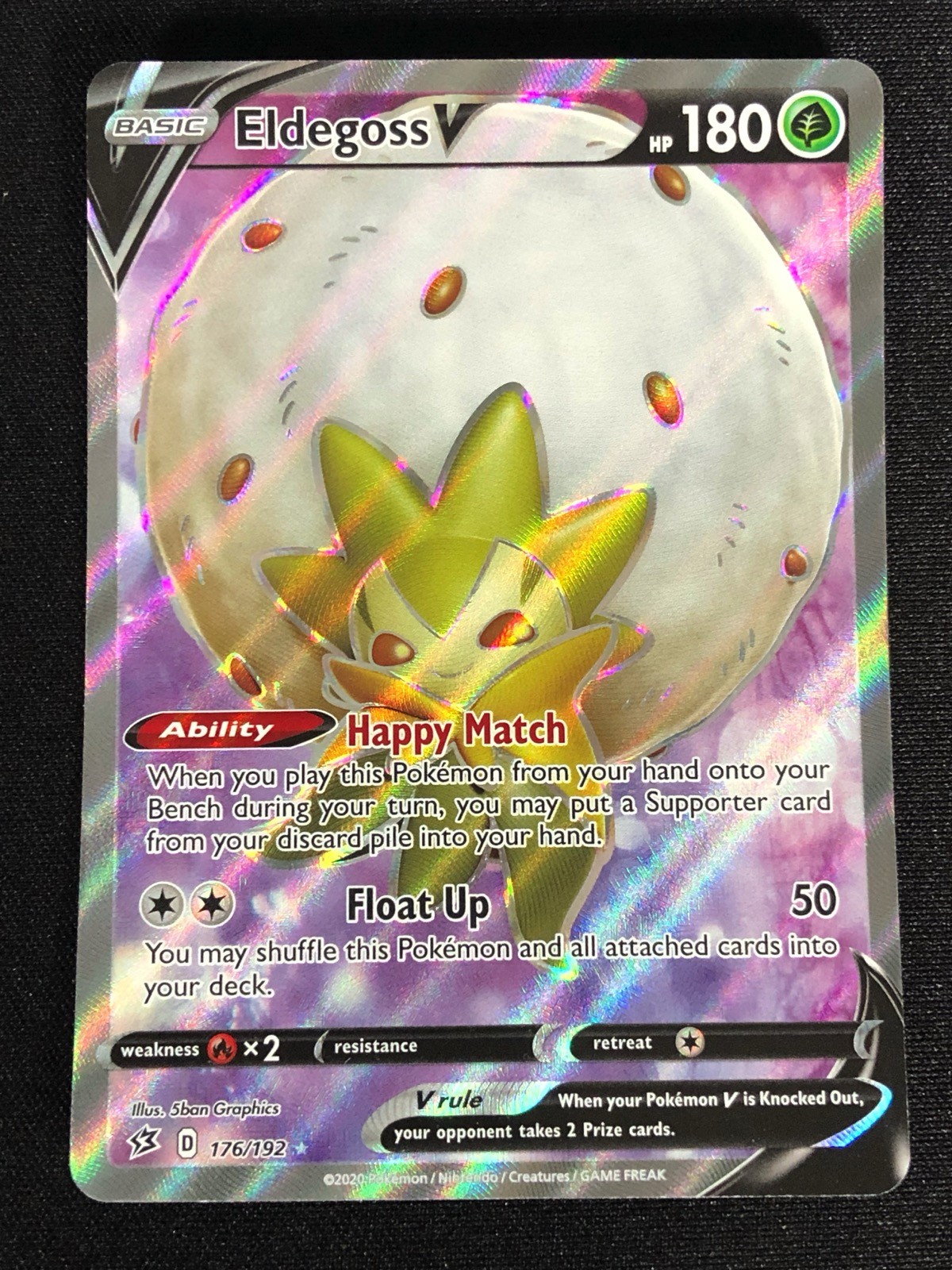 Pokemon Eldegoss V 176/192 Ultra Rare Holo (NM)