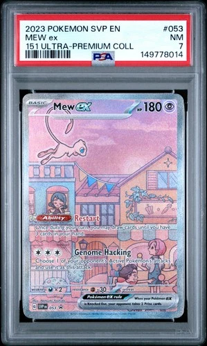 2023 POKEMON SVP EN-SV BLACK STAR PROMO 151 ULTRA-PREM COLL #053 MEW EX PSA 7