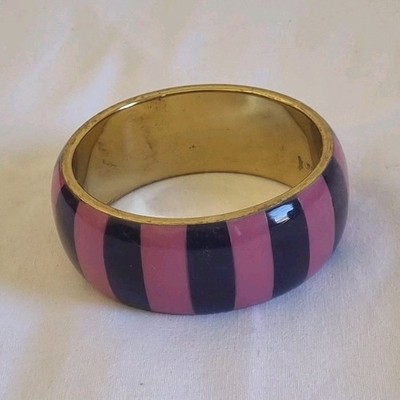 WEEKEND Max Mara Hard Legierungsarmband Armreif Rosa Schwarz Gold