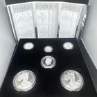 2021 Limited Edition Silver Proof Set American Eagle Box Set Approx 3 Oz Silver