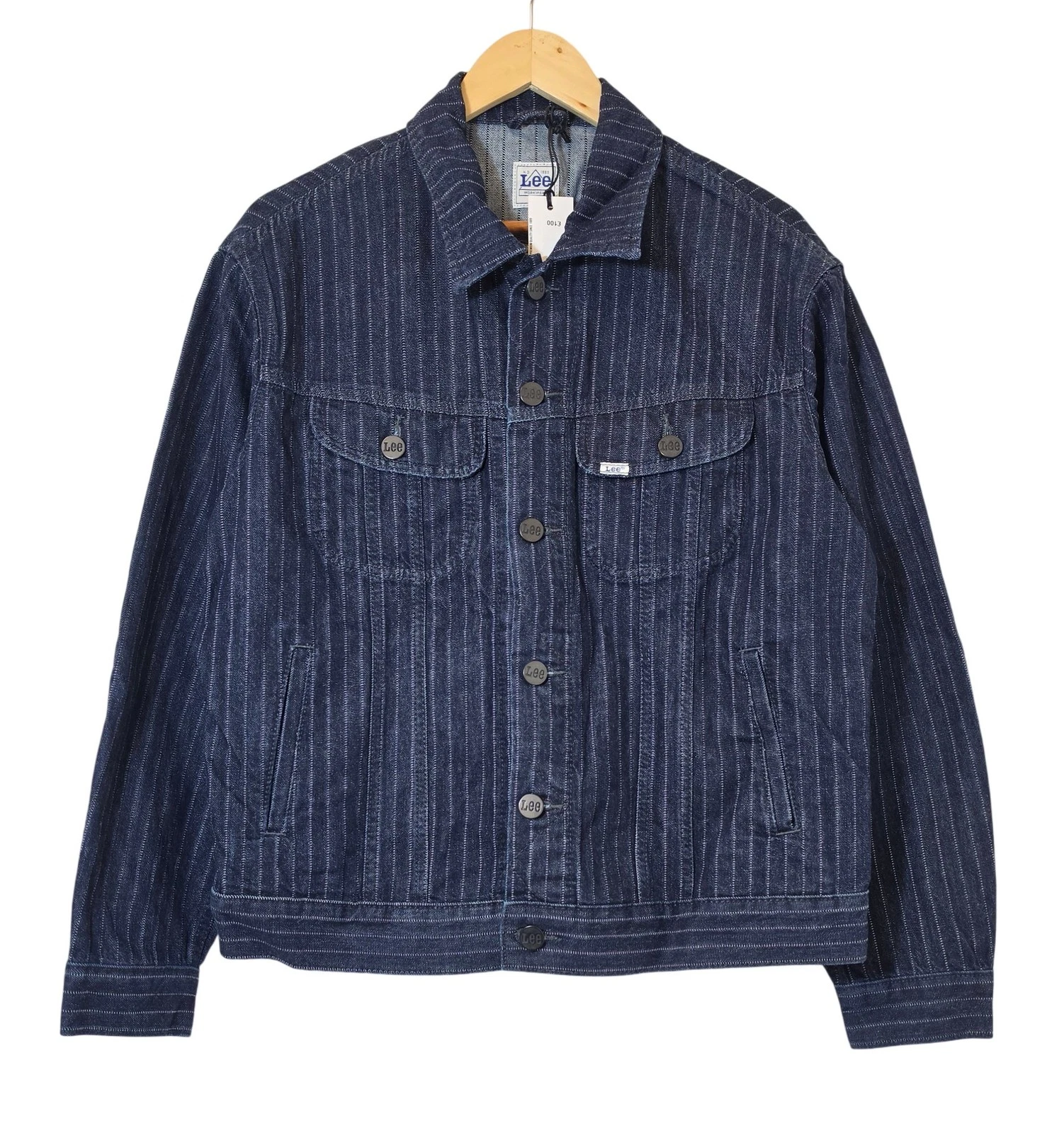 Lee Rider Work Jacket Regular Fit Blue Striped Denim Men's Size M UK NEW w Tags
Opens in a new windo