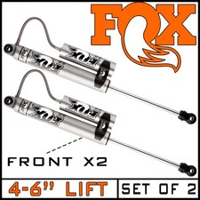 Fox 2.0 Remote Reservoir Front Shocks 99-06 Silverado Sierra 2500 3500 4-6 Lift