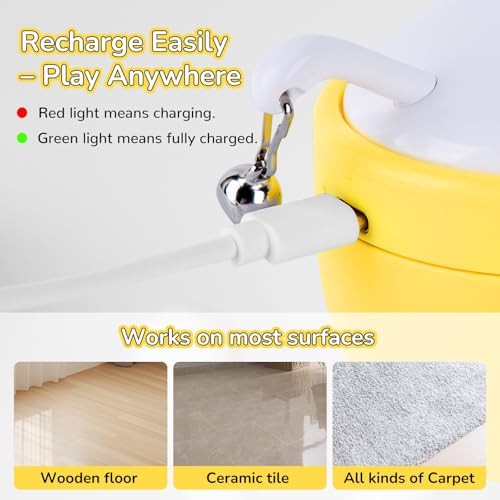 Cat Laser Toy Automatic with Dual Beams, Quiet 35–38dB Rotation, Wobble Base & 