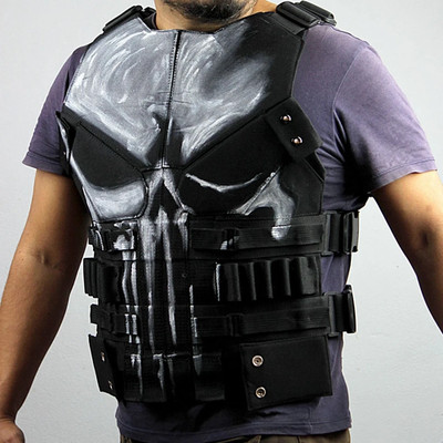 Inspired Punisher Season 3 Movie Handmade Barnthal Vest - ALL SIZES