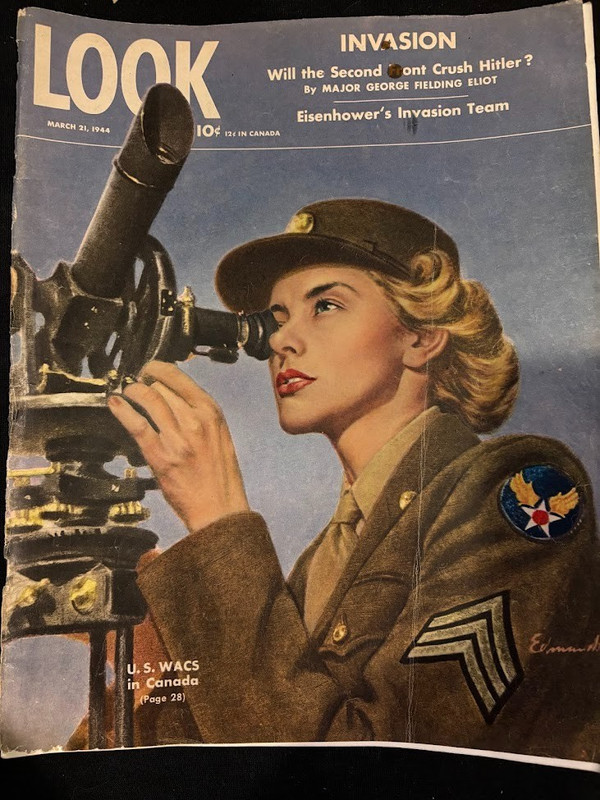LOOK MAGAZINE, MARCH 21, 1944 ISSUE - COUNT BASSIE,  DWIGHT EISENHOWER