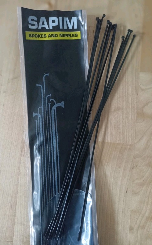 Sapim CX-Ray, Black, J-bend, 264mm Aero stainless steel spokes. NEW
