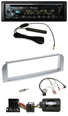 Pioneer CD MP3 Lenkrad DAB USB Autoradio für Alfa 147 GT silbergrau - Bild 1 von 4
