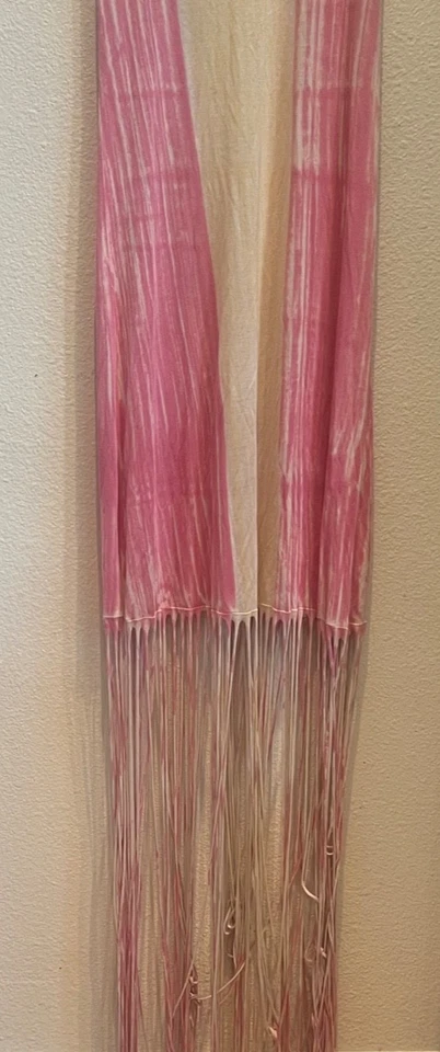 Новый T платье женщин розовый Tye краситель без рукавов макси бахрома богемный средний - Изображение 4 из 4