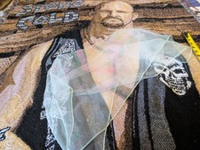 Vintage 50s 60s Chiffon Scarf Sheer Green Purple Floral 26.5  