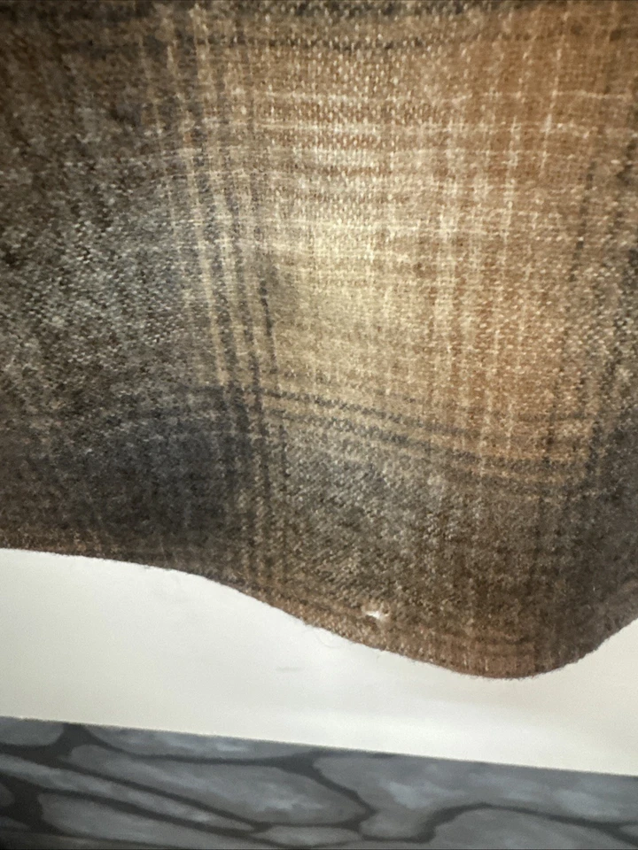 Vtg Pendleton High Grade Western Wear Plaid Pearlsnap Mens XL Virgin Wool Shirt - Image 3 of 4