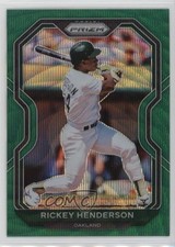 2021 Panini Prizm Tier II Green Wave Prizm Rickey Henderson #157 HOF 0w6