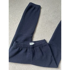 Huckberry Wellen Mens Fleece Jogger Sweatpants Blue Elastic Pockets Medium