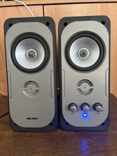 Bush S20032 Powered PC Computer Speakers 2.0 Stereo 2x4W Bass Treble Tested