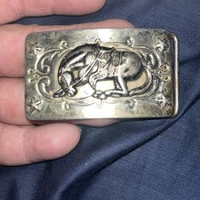 Vintage Horse Belt Buckle 1 5/8" x 2 3/4"