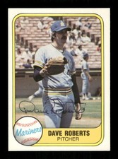 1981 Fleer #607 Dave Roberts (pitcher) signed auto autograph  super tough BXCP63