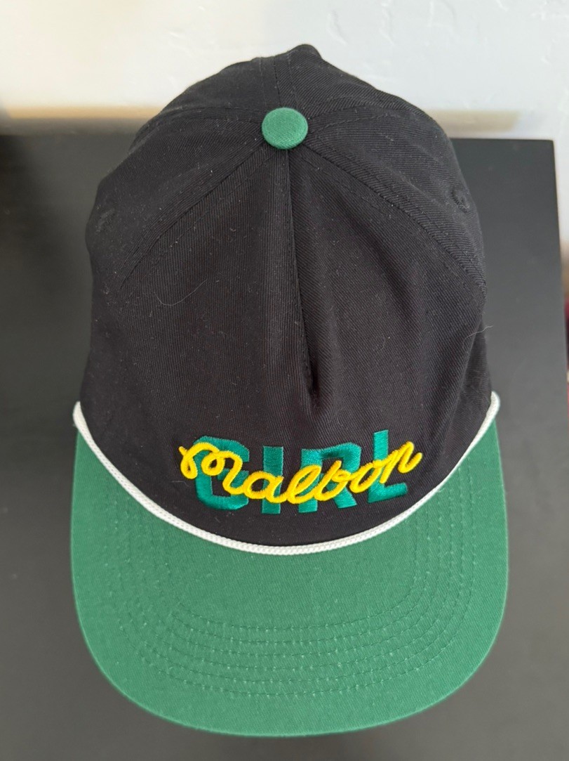 Malbon Golf Rope Snapback Hat x Girl Skateboards Collab Rare Script Logo Cap image 7