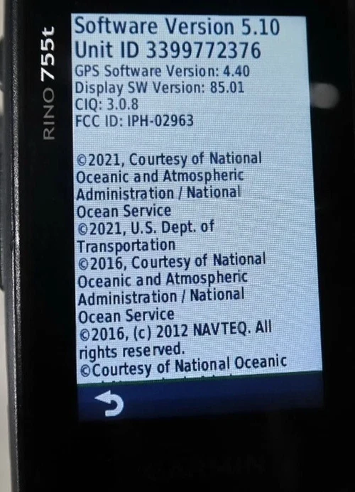 Garmin Rino 755t 2-Way GPS Radio With New Battery - Image 3 of 3