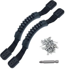 Yluvaok Kayak Pad Eye  Handle, 10Pcs Nylon Bungee Deck Loops 2, Black