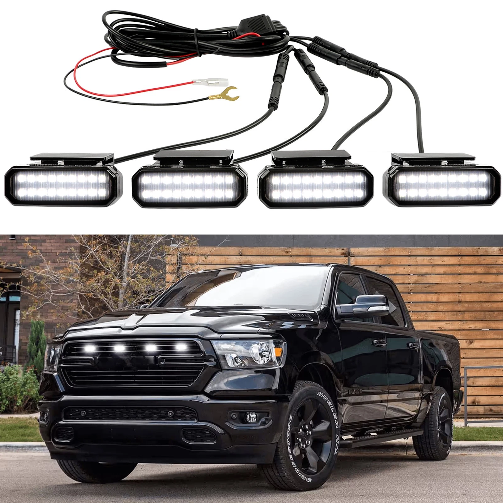 Smoked Raptor DRL LED Front Grille Grill Light Kits For Dodge Ram 1500 2500 3500
Opens in a new wind