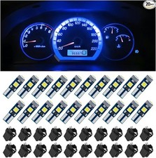 Dashboard LED Lights for Car, 20 Pcs 3030-3SMD Super Bright Bulbs Color: Blue
