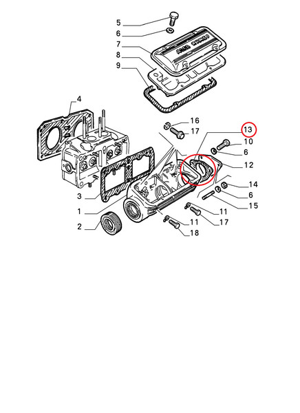 Dichtung FüR Deckelblock Alfa Romeo 33 Original 60584250-image