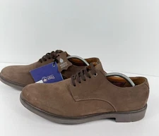 Clark’s Men’s Riston Plain Size 12 Brown Leather Waterproof Casual Shoes