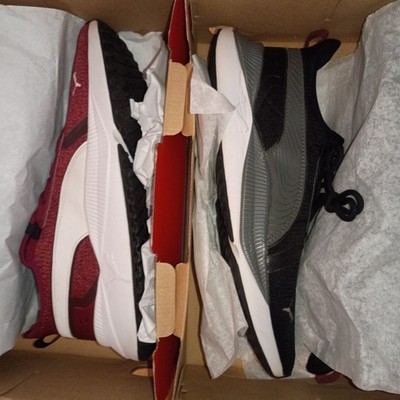 Bulk 2 Pairs PUMA Pacer Future Street Plus Men's Size 11 Red and Black Sneakers