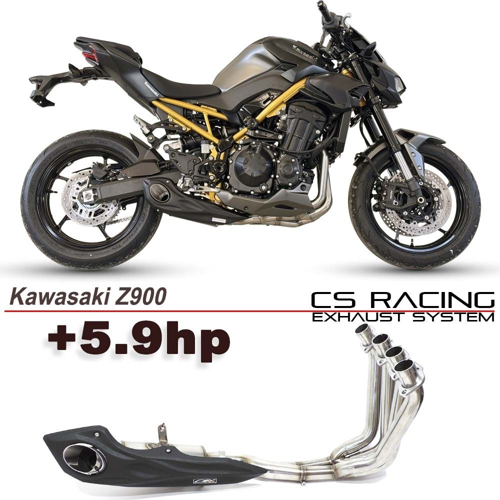 2017-2026 Kawasaki Z900 Full Exhaust Pipes CS Racing w/ Header and