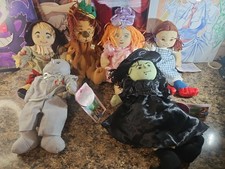 Lot of 6 Wizard of Oz 11  Plush Dolls Enesco Tin Man Dorothy Scarecrow Lion And