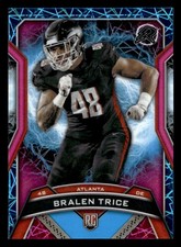 Bralen Trice 2024 Topps Resurgence Blue Shock Rookie Card #104 Atlanta Falcons. rookie card picture