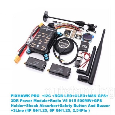 Pixhawk PRO Flight Controller with GPS and V5 500MW 915Mhz Telemetry Radio ot25 