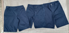 LOT of 3 IZOD Boys School Uniform shorts NAVY BLUE sz 12