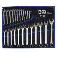 BGS 25Tlg. Maul-RingschlüSsel-Satz 6 - 32 Mm Nach DIN3113A In Rolltasche - 1196