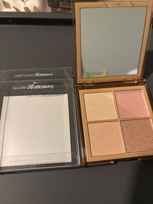 HUDA Glow Obsessions Mini Face Palette, light. Dewy Shimmer, Lightweight, Light