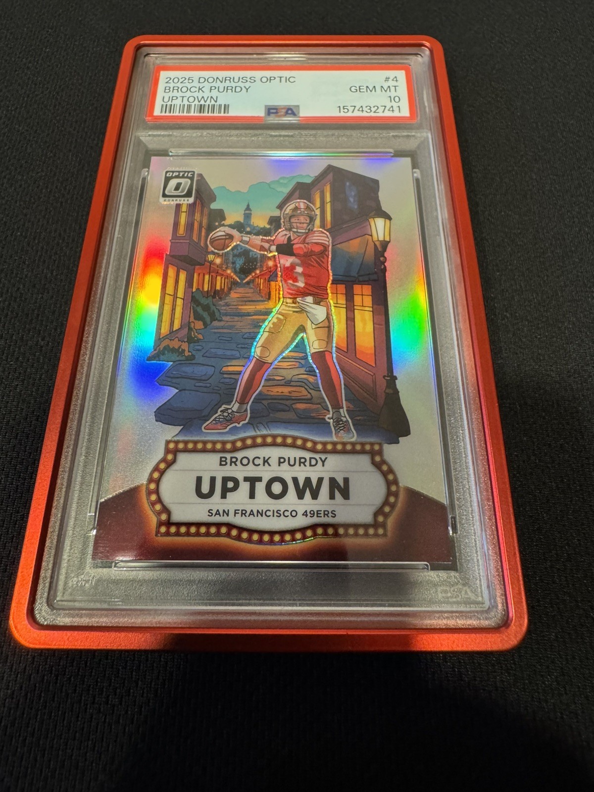 2025 PANINI DONRUSS OPTIC UPTOWN #4 BROCK PURDY PSA 10 RARE!! view 11