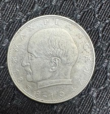 2 Deutsche Mark Max Planck 1958 Federal Republic of Germany Coin KM# 116