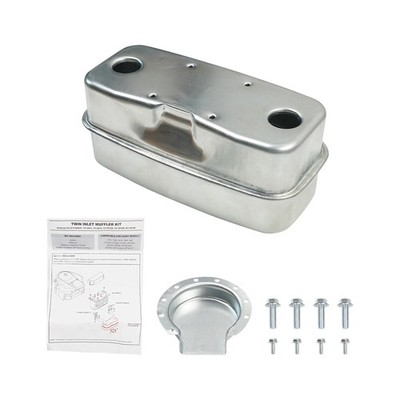 951-0616B Exhaust Muffler Twin Dual Inlet for MTD Cub Cadet LT1024 GT1222 RZT50