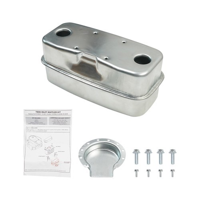 #ad 951 0616B Exhaust Muffler Twin Dual Inlet for MTD Cub Cadet LT1024 GT1222 RZT50 $28.99