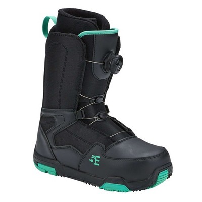 5th Element L-2 ATOP Women's Snowboard Boots, Black/Teal, W7 MY25