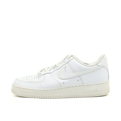Nike Herren Air Force 1 Low Schuh Weiß Leder Top ämpfung Sneaker EU 44.5