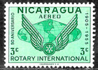 HICK GIRL- MINT NICARAGUA STAMP   SC#C355  1955  ROTARY INTERNATONAL    H556 — photo 1