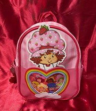 NWT Strawberry Shortcake Mini Backpack Pink Faux Leather