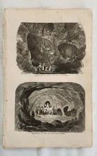 Engravings from Underground Thomas W. Knox 1873 Quicksilver Mining New Almaden