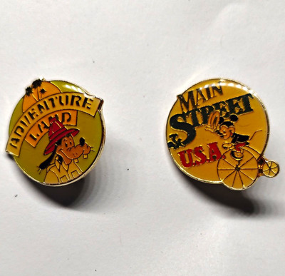 Vintage 1985 Disneyland 30th Anniversary Pins Goofy Main Street Mickey