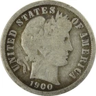 1900 S Barber Silver Dime AG About Good 10c Coin Collectible SKU:CP706