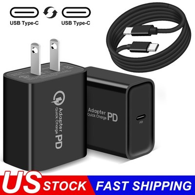 20 Watt Fast Charger Type-C Cable For Motorola Moto G Power 5G (2025) Cell Phone