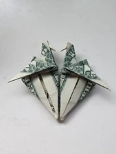 Double flamingos - made from a Dollar Bill (LOVELY GIFT for your LOVERS)