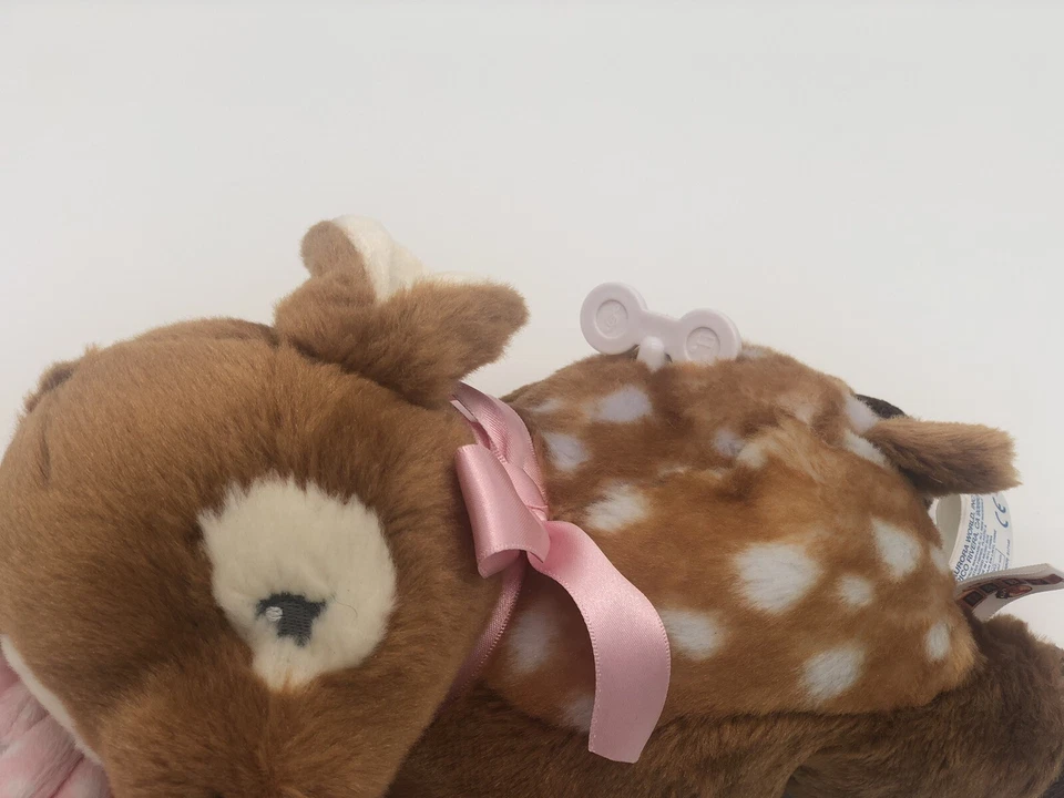 Cobertor rosa musical de pelúcia Bass Pro Shops Baby Deer Fawn Aurora World 10" 2017 - Imagem 4 de 4