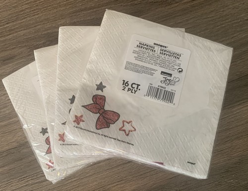 4 Packs JoJo Siwa Unicorn Always Be Your Selfie 16ct Party Napkins New - Picture 8 of 8
